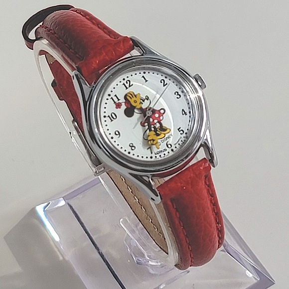 Vintage Disney Minnie Mouse Quartz Watch Lorus V515-6080 1980s - Picture 5 of 13